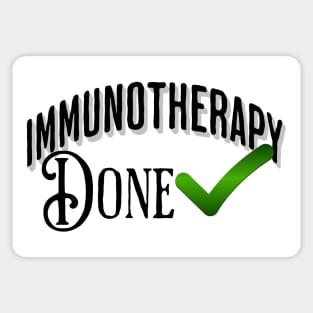 Immunotherapy Done Check Finished Cancer Treatments Sticker